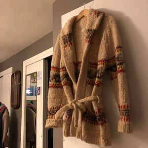Vintage wool sweater coat